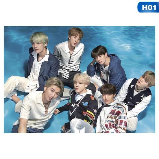 Kpop Bts Poster Nouvel Album Light \ / Garçon avec affiche de mur Luv