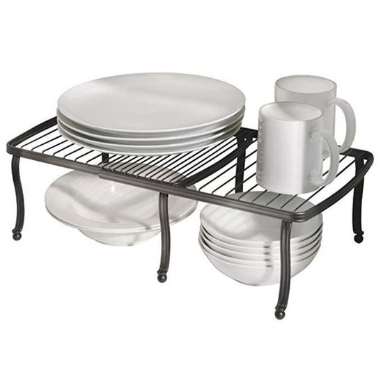 étagère pour assiettes – étagère de cuisine pour le plan de travail, le buffet de cuisine et le placard – rangement de vaisselle qui