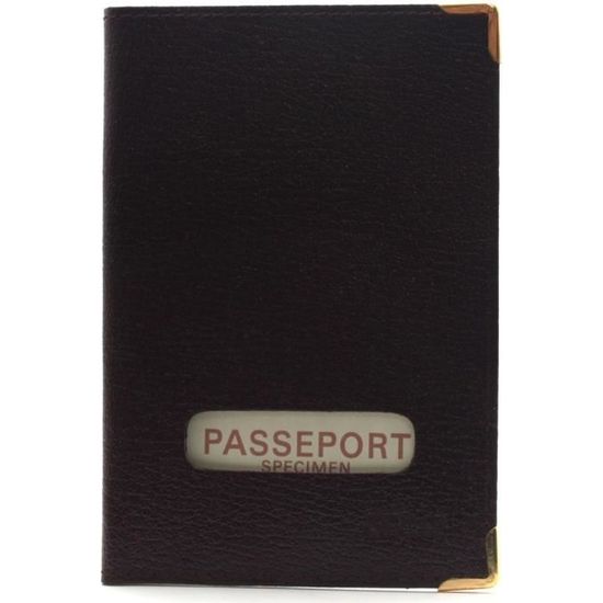 FuninCrea Porte Passeport En Cuir PU - Étui Slim Avec Motif Avion Pour Voyage