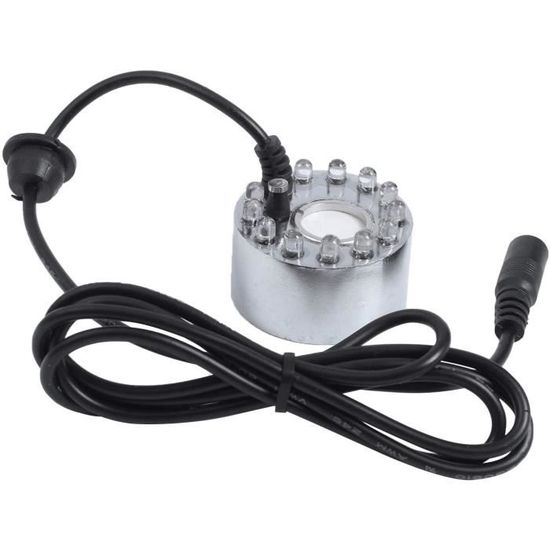 Brumisateur à Ultrasons 24V Pour Fontaine Ou Aquarium - Crée Une Brume Froide, Augmente L'humidité - Avec Adaptateur