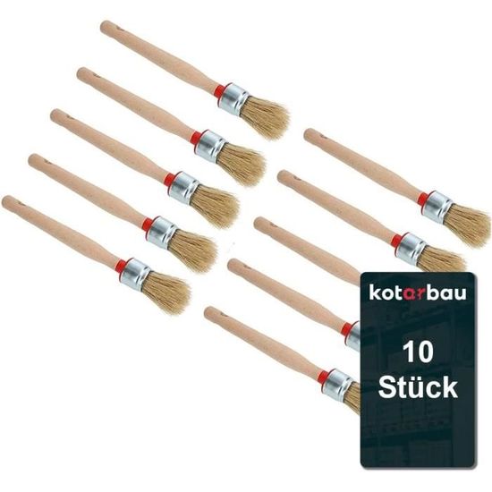 Lot De 3 Pinceaux Ronds - N°2, 6 Et 12 - MegaCrea DIY