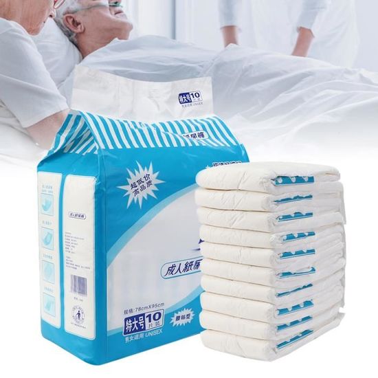 EBTOOLS couches pour personnes âgées Couches pour adultes taille XL tapis d