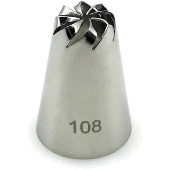 Douille à Pâtisserie Inox XL - Pour Glaçage, Rosace, Fleur Russe - Acier Inoxydable 304 - Professionnel