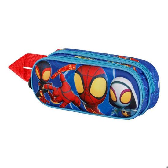 Trousse Double 3D Safta Dino - Pour Enfants, 21x6x8 Cm, Deux Compartiments, Design Fun Et Résistant