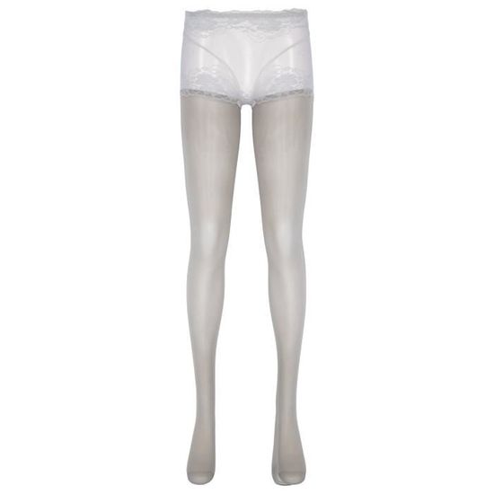 HTRUIYATY Donna Bodystocking Collant Catsuit Trasparente - Foto 3