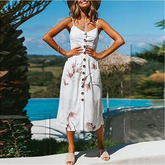 Robe de plage mi longue top