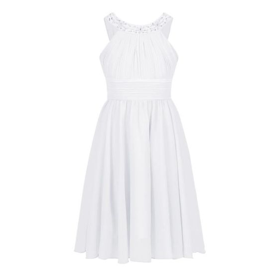 Freebily Robe Princesse Fille Avec Strass - Soirée, Mariage, Danse, Taille Avec Short Intégré