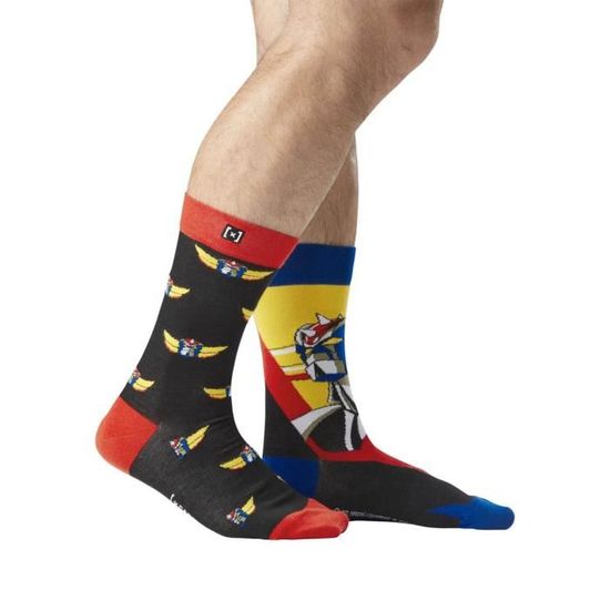 Chaussettes Goldorak X2 Taille 39-42 - Neuf Avec étiquettes, Bleu, Motif Goldorak