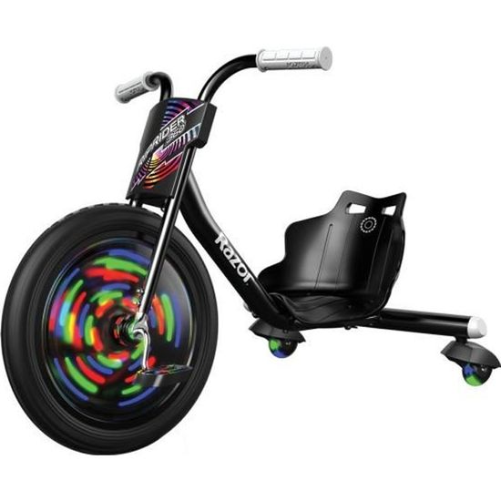 Razor RipRider 360 Lightshow Tricycle drift enfant Noir Cdiscount