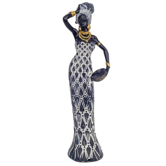 Casablanca Large Decorative Figurine XL Resin Face, Metal, Multicoloured, Birthday Gift Decoration, Height 47 cm