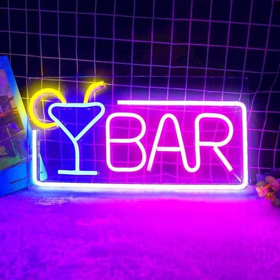 Enseigne Lumineuse Néon LED "Game" - Déco Murale étanche, Alimentation USB 5V - Pour Bar, Salle De Jeux