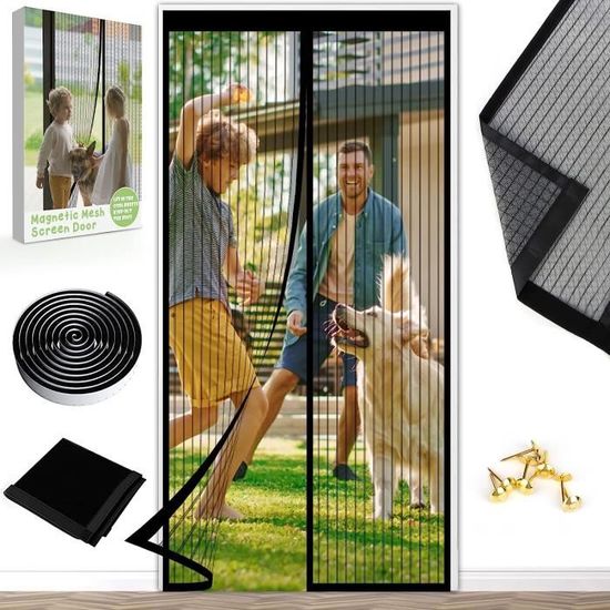 Moustiquaire De Porte Ou Fenetre Magnetique 190 X 195 Cm