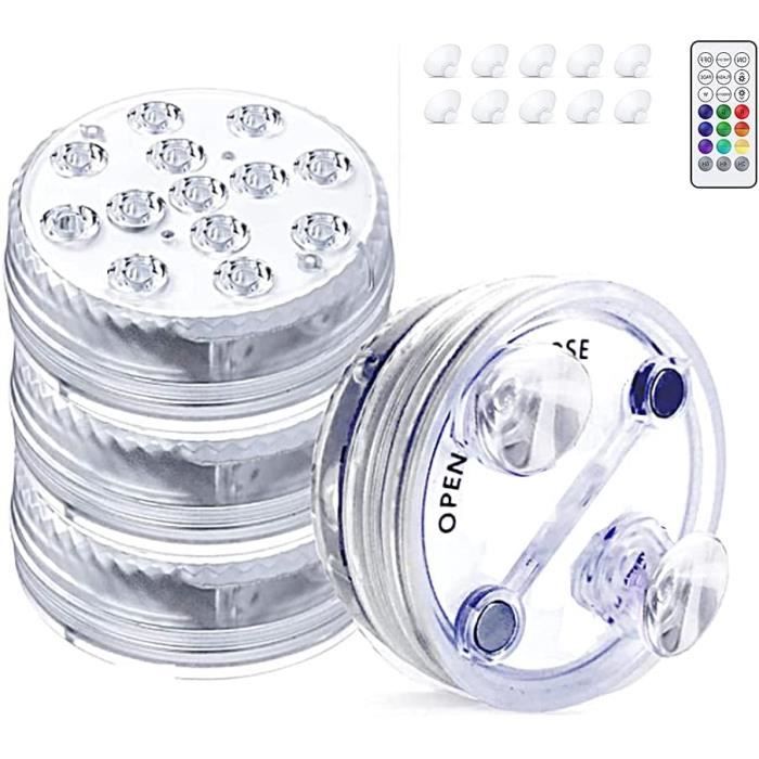 Lot de 10 mini lampes sous-marines - Éclairage de piscine sous-marin