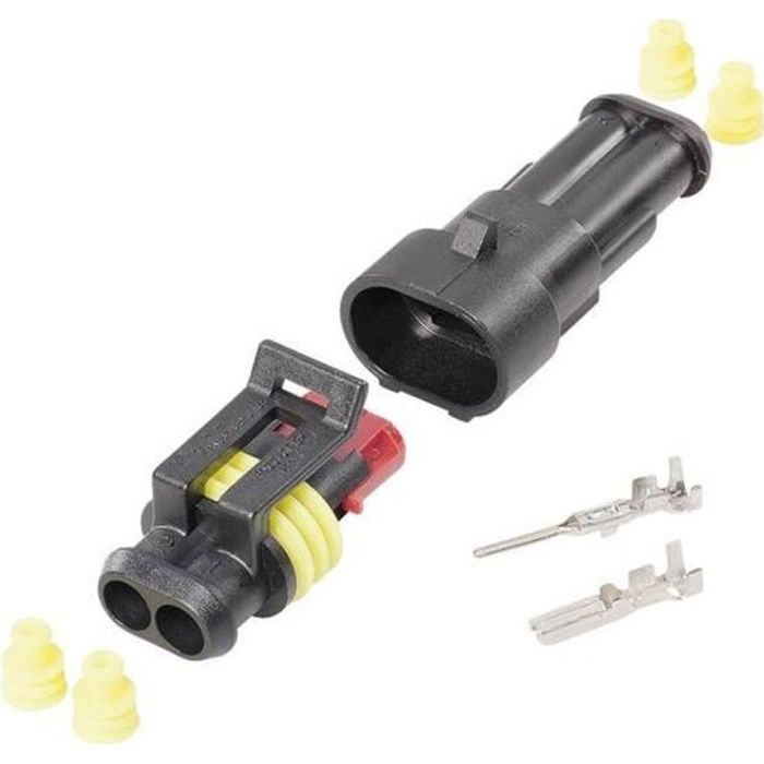 CONNECTEURS ELECTRIQUES ETANCHES SUPERSEAL à 2 BROCHES