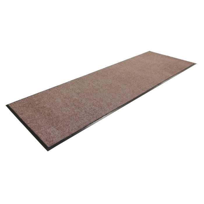 Tapis d’entrée Intérieur et Extérieur – 60x180 CM - Tapis Antidérapant & Anti-Poussière – Paillasson d’Entrée et Extérieur – TAUPE