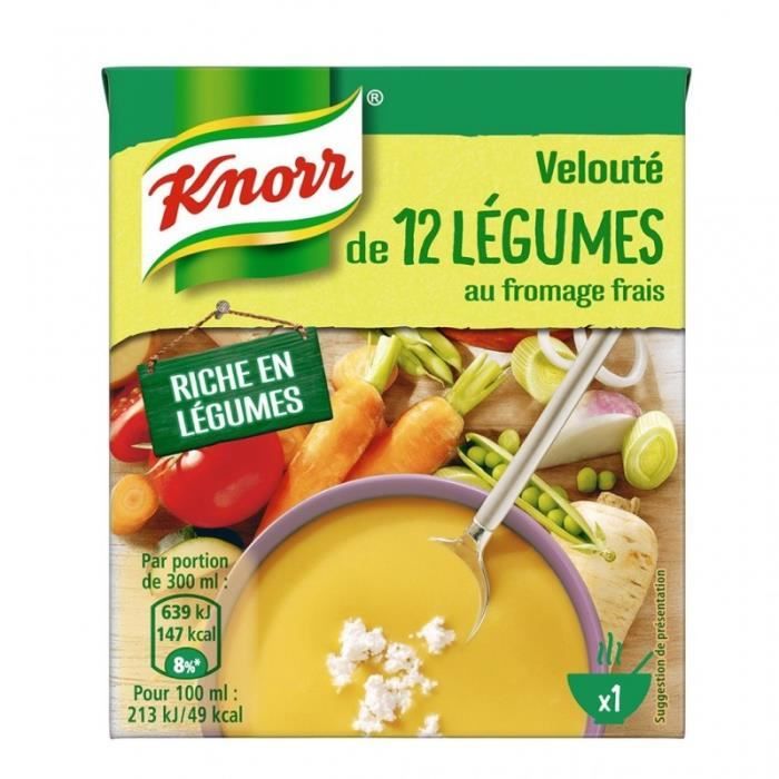 Knorr Velouté 12 Légumes au Fromage Frais 30cl (lot de 6)