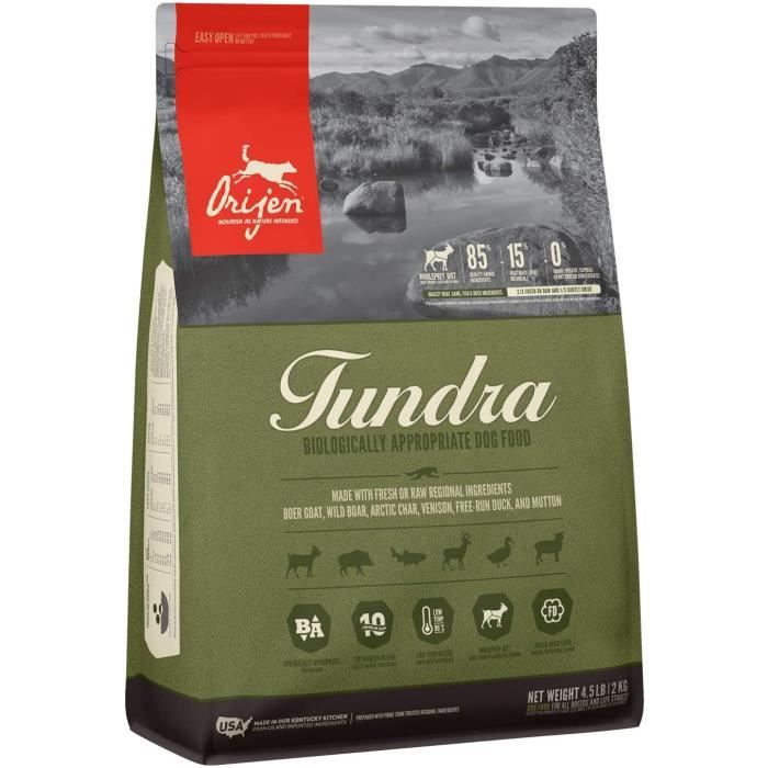 Nourriture pour chiens Orijen Tundra Dog Whole Prey - 2 kg 36385