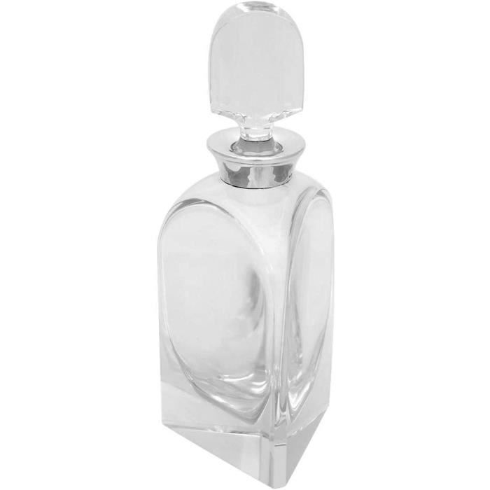 Brillibrum Design Carafe à Whisky Verre Cristal Avec Argent Véritable Brandy Bouteille & de Kristallglasflasche 1000er Fin...