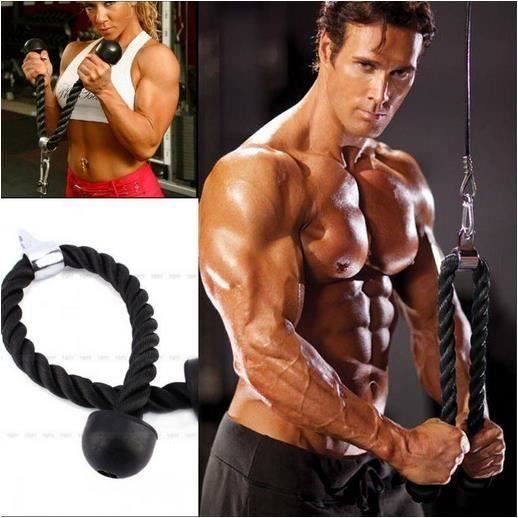 Câble Corde Cordon Entraînement Tirage Musculation Biceps Triceps Gym Fitness