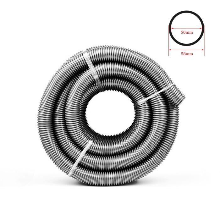 Tuyau fileté d'aspirateur, intérieur 50mm, extérieur 58mm, pailles à soufflet, tuyau souple de remplacement d'usine TAMIS - KYS12338