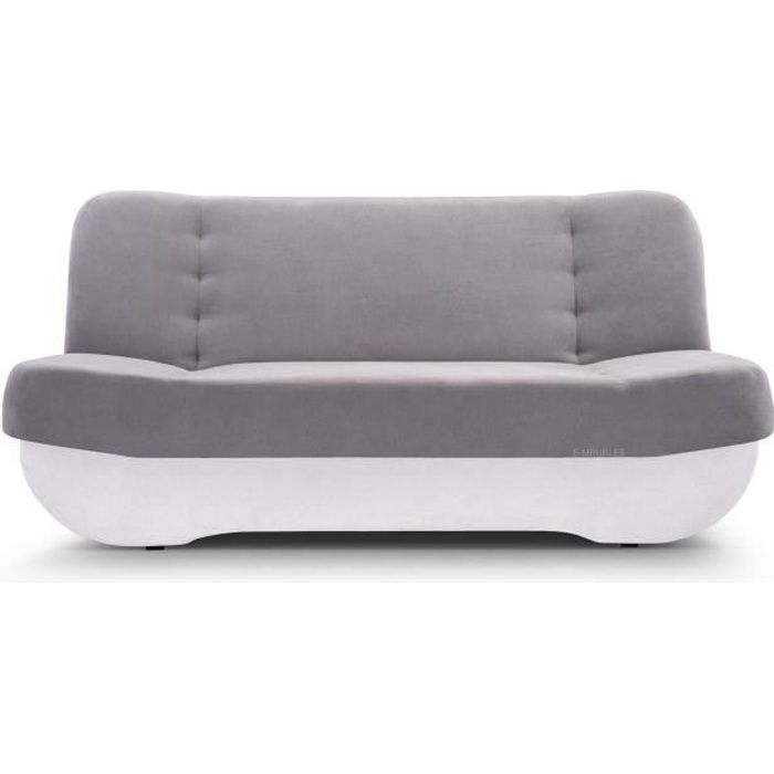 Canapé d'angle 3 places Blanc Tissu Pas cher Relax