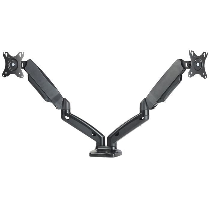 Double bras articulé à ressorts pneumatiques GSA-26.duo pour écrans jusqu'à 27-