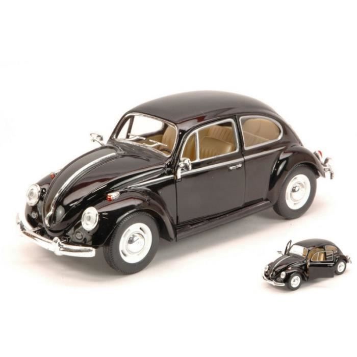 KINSMART KT7002WBK VOLKSWAGEN CLASSIC BEETLE 1967 BLACK 1:24 maquette MODEL