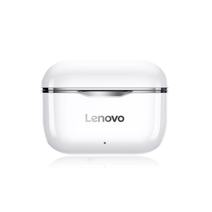Écouteurs Lenovo LP1 TWS Véritable casque sans fil BT Écouteurs de sport intra-auriculaires IPX4 Casque étanche gris
