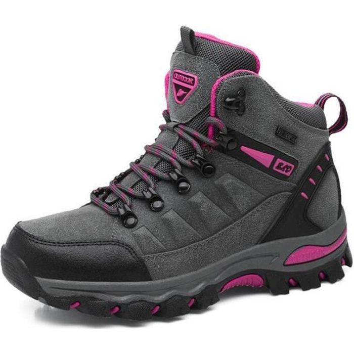 Chaussures Randonnée Femmes Gris Confort Et Respirant