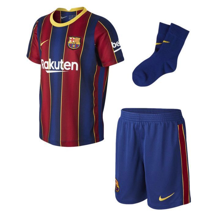 Mini Kit Barça Domicile 2020/2021 Bébé 100 % Polyester