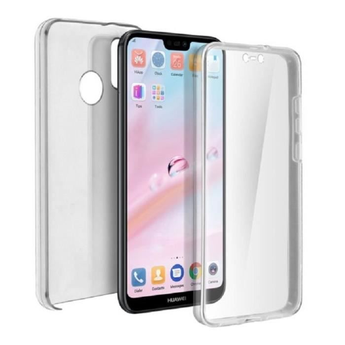 Coque Integrale rigide clair 360 avant arriere Huawei P30 Lite