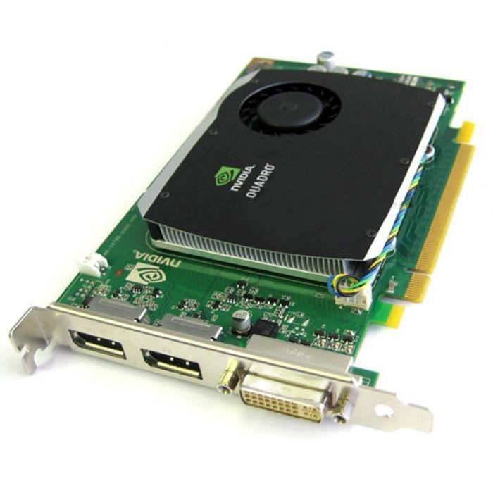 Carte HP NVIDIA Quadro FX580 508283-001 519295-001 PCIe DVI 2x DisplayPort