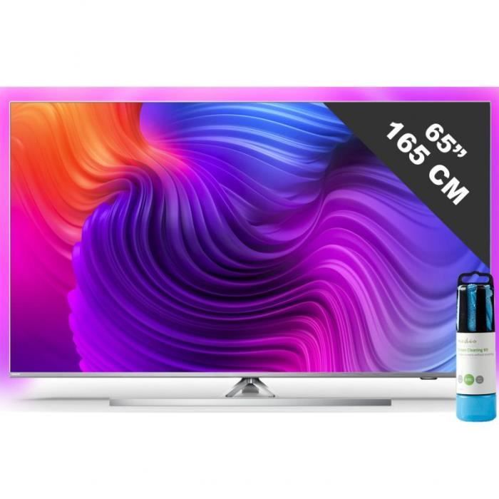 PHILIPS TV LED 65- 165cm Téléviseur 4K Ultra HD Android Ambilight P5 Gris