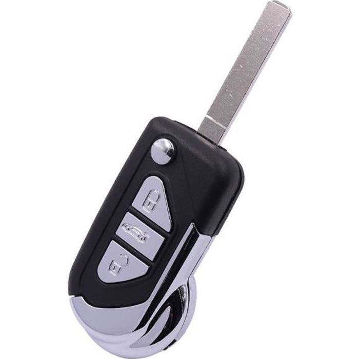 Coque clé pour Citroen DS3 DS4 - 3 Boutons - Plip télécommande avec Lame Phonillico®
