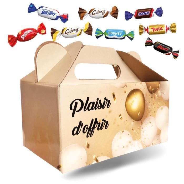 Ballotin Plaisir d'Offrir et son assortiment de 100 chocolats Célébrations