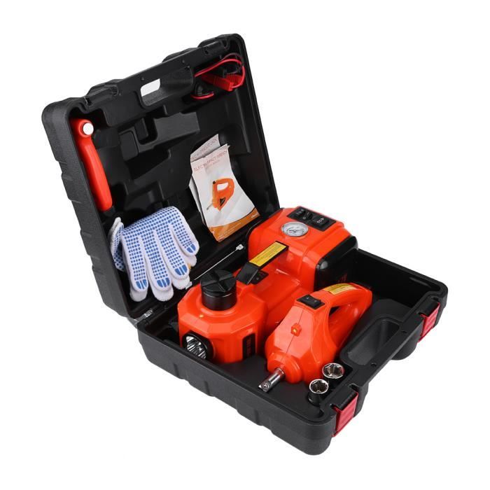 Cric 5 tonnes Cric électrique Portable 12 V 150W Kit de changement de roue de pneu de réparation WER22 194