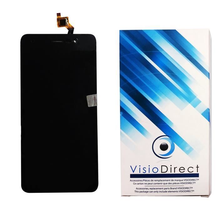 Ecran complet pour Wiko Lenny 4 5- Telephone portable noir vitre tactile + Ecran LCD - Visiodirect