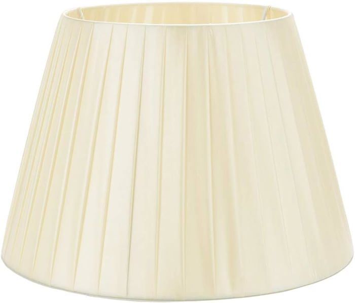 Abat-jour Conique 40cm En Coton - Pour Lampe De Table Ou Lampadaire - Fait Main - Beige