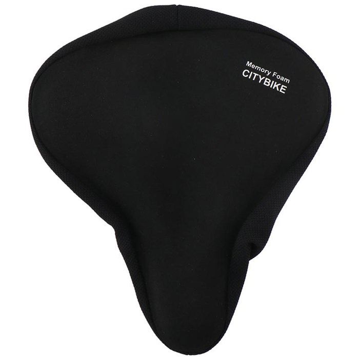 Housse de selle de vélo - Dunlop - Mousse à mémoire de forme - Noir - 26x235 cm - 150 g