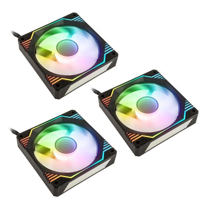 Kolink Umbra X 120mm ARGB High Performance PWM Fan Triple Pack Neuf - vue 3