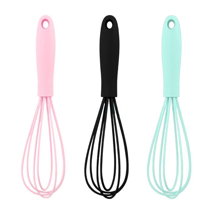 Lot de 3 Mini Fouets Silicone Colors Batteur ufs Fouets de Cuisine de Haute Qualit Label