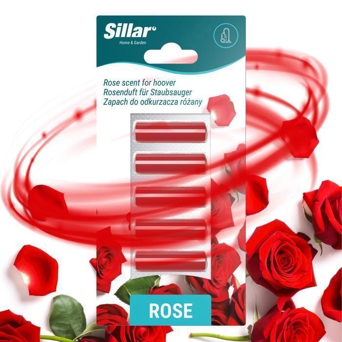 Désodorisant aspirateur - Sillar - Parfum rose - Lot de 5 - Sillar