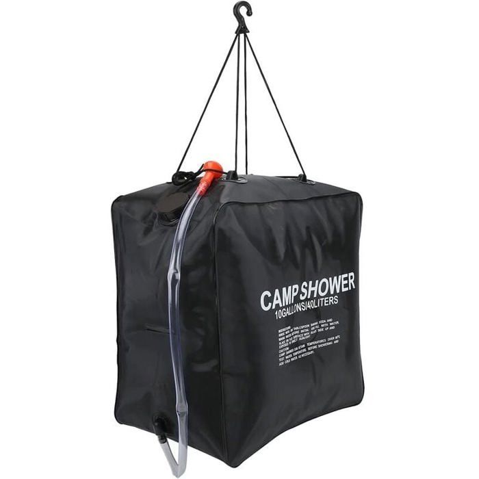 Sac de Douche Solaire 40L Sac de Douche Solaire Sac deau Baignade chauffée à lénergie Douche de Camping extérieure chauffée à l