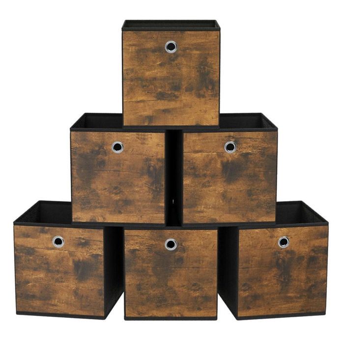 Boîtes de rangement pliables lot de 6 cubes coffre panier organisateur de vêtements bacs à Boîtes de rangement pliables lot de 6 cubes coffre panier organisateur de vêtements bacs à