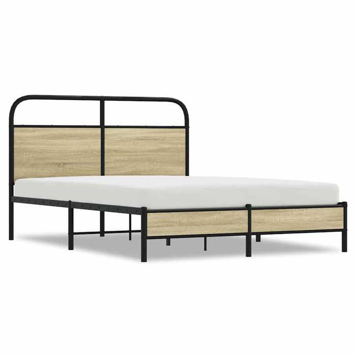 Promotion doctobre Cadre de lit adulte/enfant - Meuble de chambre - sans matelas - 120x190 cm cm chêne sonoma FR9570