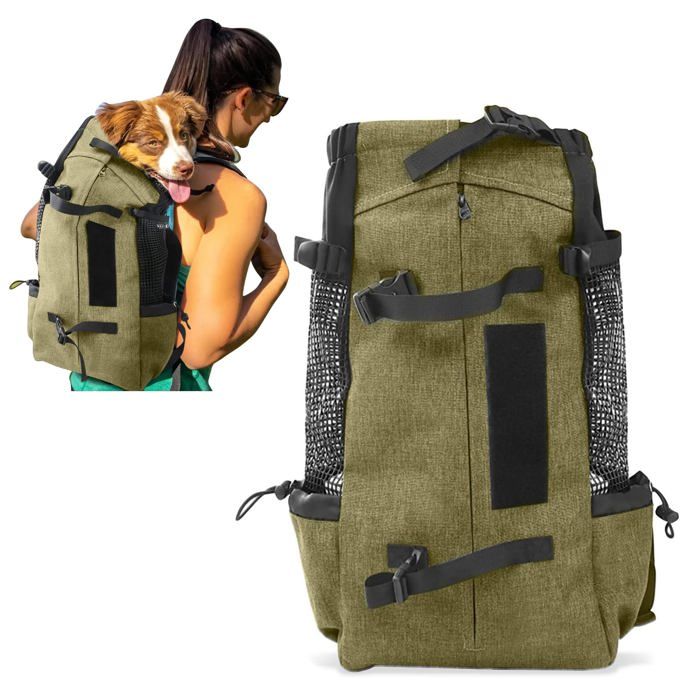 Meilleurs prix pour Sac à Dos pour Chien Randonnée Sac a Dos de Transport pour Chat Chien Double Sac à Dos pour Animaux jusquà 10 kg Brun ClairM