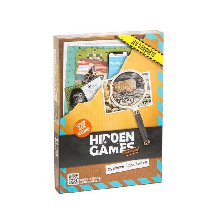 Jeu denquête - HIDDEN GAMES - Mystère insulaire - Coopératif - 1 à 6 joueurs - 90-120 minutes