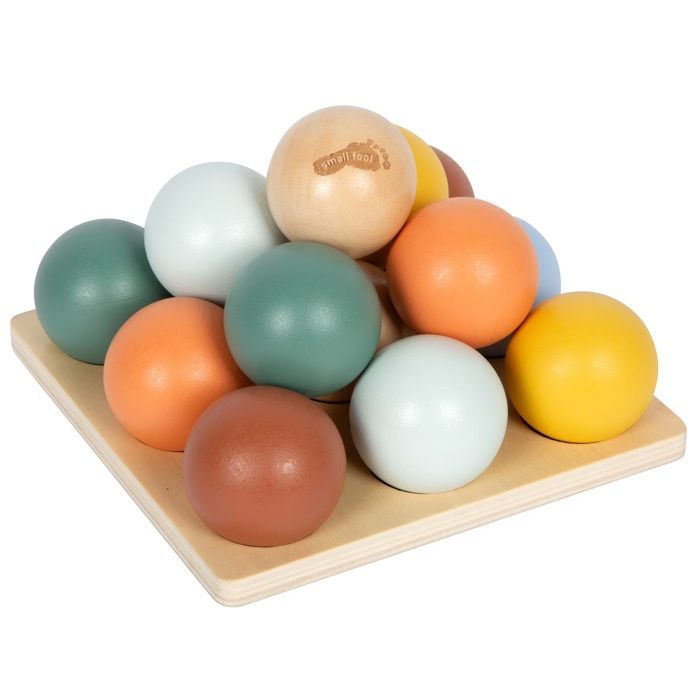 Jouet éducatif - SMALL FOOT COMPANY - Jeu de tri Montessori avec boules - Bois FSC - 14 boules - 12-36 mois