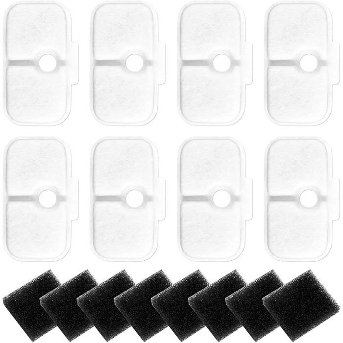 Meilleurs prix pour Pack de 8 Filtres Petlibro pour Fontaine à Eau Chat u2013 Cartouche de Remplacement Compatible Distributeur Automatique Filtration