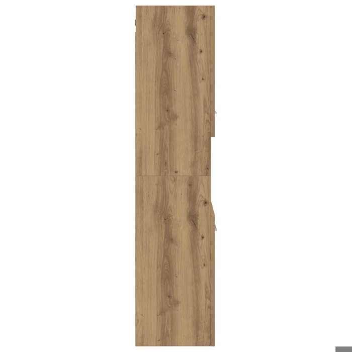 Elégant Armoire de salle de bain Brun - Armoire de salle de bain suspendue chêne artisanal 30x30x130cm PRO8147048225750